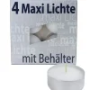 Ewa Kerzen, bougies de Noël et bougies de l'Avent Bougie Chauffe-Plat X 4