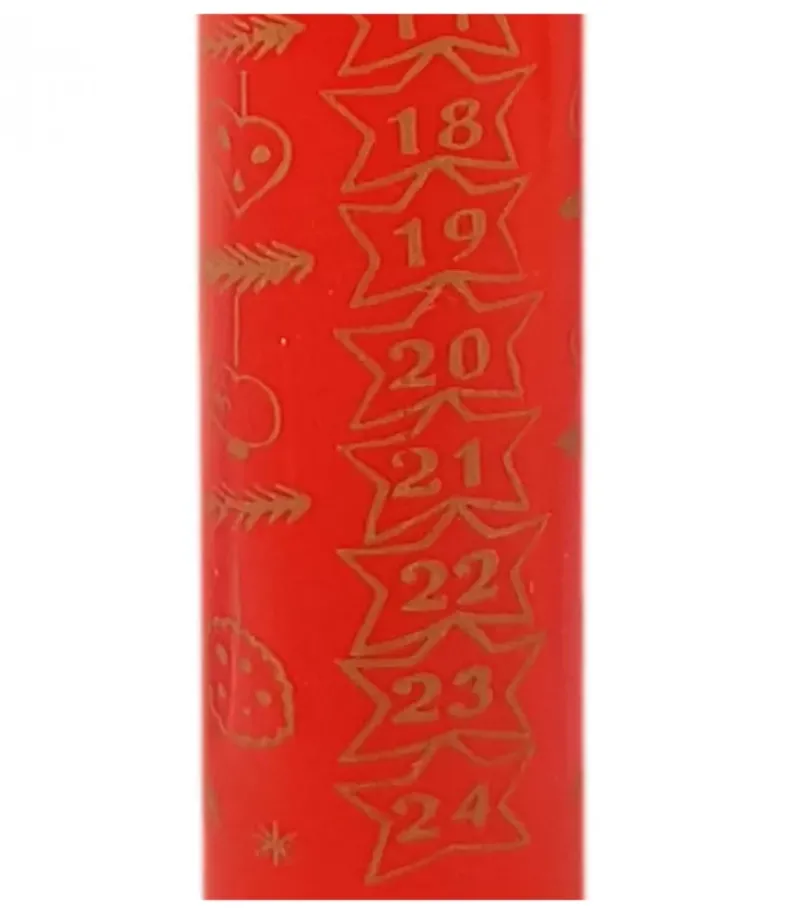 Ewa Kerzen, bougies de Noël et bougies de l'Avent Bougie De L'Avent Graduee, 25 Cm