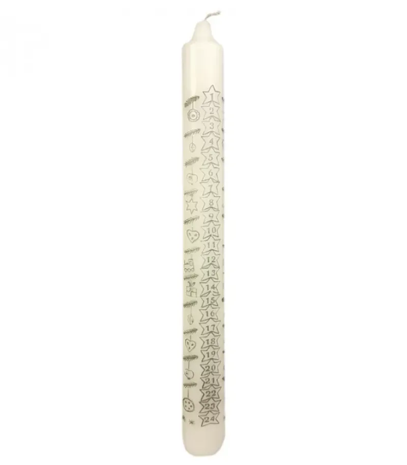 Ewa Kerzen, bougies de Noël et bougies de l'Avent Bougie De L'Avent Graduee, 25 Cm
