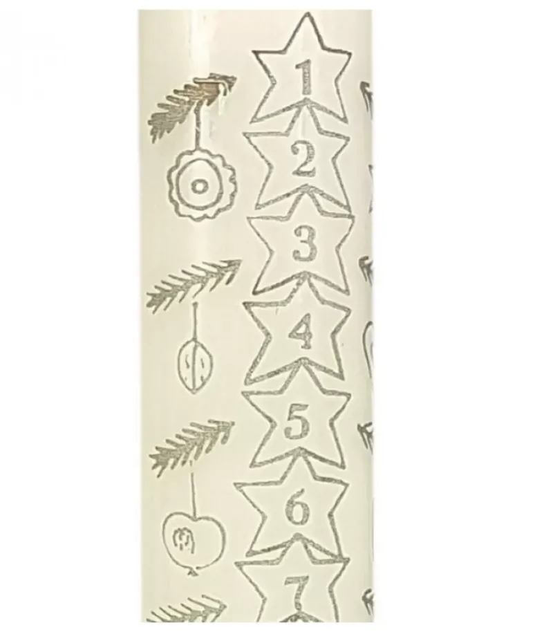 Ewa Kerzen, bougies de Noël et bougies de l'Avent Bougie De L'Avent Graduee, 25 Cm