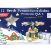 Flatyz, bougie décorative scandinave Bougies Chauffe-Plat Transparentes Pour Carrousel Noël