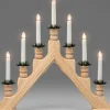 Konstsmide, guirlandes lumineuses de Noël Chandelier 7 Branches Electrique En Bois Naturel