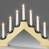 Konstsmide, guirlandes lumineuses de Noël Chandelier De Noël En Bois Naturel