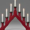 Konstsmide, guirlandes lumineuses de Noël Chandelier Suedois Rouge À 7 Branches