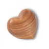 Waldfabrik, photophore en bois et étoile sapin de Noël Coeur En Bois, 5 Cm