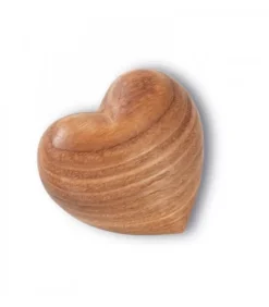 Waldfabrik, photophore en bois et étoile sapin de Noël Coeur En Bois, 5 Cm