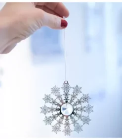 Pluto Produkter, déco de Noël Scandinave Déco Sapin Design, Flocon De Neige Avec Cristal