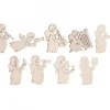 Waldfabrik, photophore en bois et étoile sapin de Noël Décorations Pour Sapin 9 Petits Anges En Pendentifs