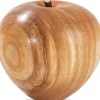 Waldfabrik, photophore en bois et étoile sapin de Noël Fruit En Bois, Grande Pomme, 9 Cm