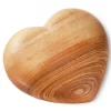 Waldfabrik, photophore en bois et étoile sapin de Noël Grand Coeur En Bois, 17 Cm