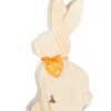 Waldfabrik, photophore en bois et étoile sapin de Noël Grand Lapin En Bois Naturel, 25 Cm