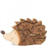 Waldfabrik, photophore en bois et étoile sapin de Noël Herisson En Bois, 11 Cm