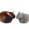 Köhler, Père Noël en bois L'Ane Et Le Boeuf, 6 Cm