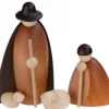 Köhler, Père Noël en bois Les Bergers Et Les Moutons, 12 Cm