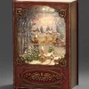 Konstsmide, guirlandes lumineuses de Noël Livre De Noël Lanterne À Neige, Père Noël Dans Un Traineau