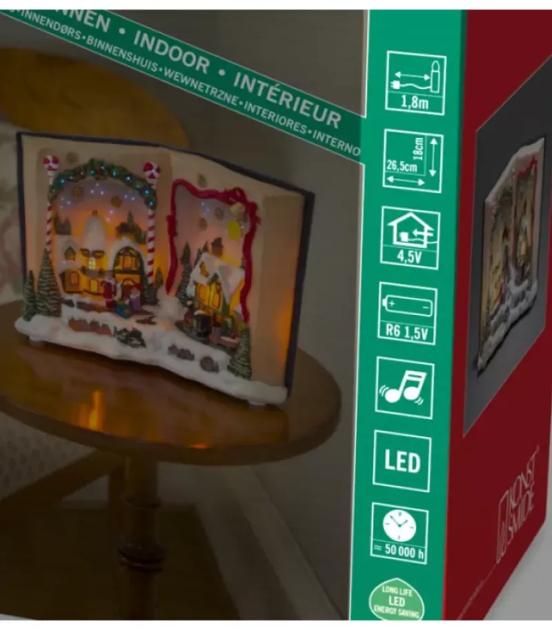 Konstsmide, guirlandes lumineuses de Noël Livre De Noël Musical Lumineux