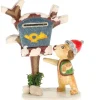 Hubrig, figurines pour enfant Livreur De Journaux, Chien - Village De Noël Miniature