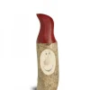 Waldfabrik, photophore en bois et étoile sapin de Noël Lutin En Bois Père Noël Avec Bonnet Rouge Peint, 7 Cm