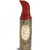 Waldfabrik, photophore en bois et étoile sapin de Noël Lutin En Bois Père Noël Avec Bonnet Rouge Peint, 10,5 Cm