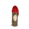 Waldfabrik, photophore en bois et étoile sapin de Noël Lutin Père Noël En Bois Avec Bonnet Rouge, 8 Cm