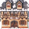 Hubrig, figurines pour enfant Maison Eclairee Pour Village De Noël Miniature Winterkinder, Restaurant