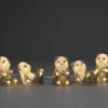 Konstsmide, guirlandes lumineuses de Noël Pandas Lumineux En Acrylique Led, Lot De 5, 11,5 Cm