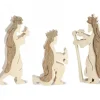 Waldfabrik, photophore en bois et étoile sapin de Noël Personnages Crèche De Noël, Les Trois Rois Mages, 10 Cm