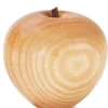 Waldfabrik, photophore en bois et étoile sapin de Noël Pomme En Bois Poli, 6,5 Cm
