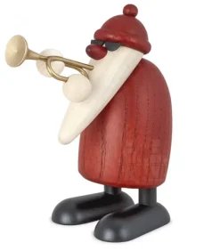 Köhler, Père Noël en bois Père Noël En Bois Trompettiste