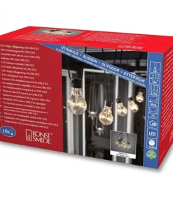 Konstsmide, guirlandes lumineuses de Noël Rallonge 10 M Pour Guirlande Lumineuse De Terrasse, 10 Ampoules Ambrees