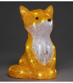 Konstsmide, guirlandes lumineuses de Noël Renard Lumineux A Led En Acrylique, 27 Cm