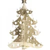 Pluto Produkter, déco de Noël Scandinave Sapin De Noël Design, Metal Dore, 19 Cm