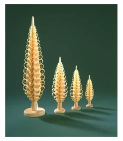 Richard Glasser, Pyramides de Noël allemandes Sapin Noël Bois Sculpte, 20 Cm
