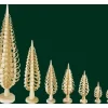 Richard Glasser, Pyramides de Noël allemandes Sapin Noël Bois Sculpte, 16 Cm