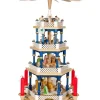 Richard Glasser, Pyramides de Noël allemandes Weihnachtspyramid Allemande Aux Couleurs Baroques Blanc Et Bleu